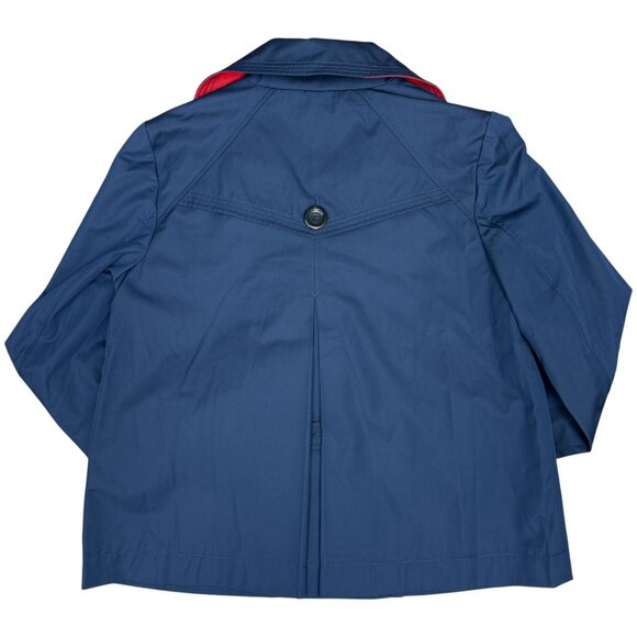 NWT Women's LANDS' END Short Peacoat Trench Jacket Navy | Size 2-4 - Picture 2 of 10